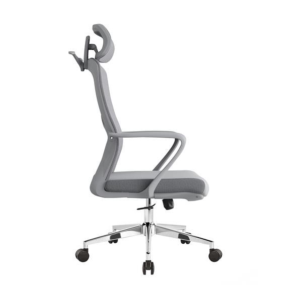 Ergonomická kancelárska stolička Baby Mix s opierkou hlavy a bedrovou opierkou čierna