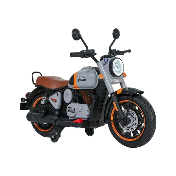 Detská elektrická motorka Baby Mix Rider sivá