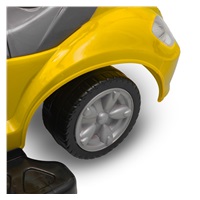 Detské odrážadlo s vodiacou tyčou 3v1 Baby Mix Mega Car Žlté (Poškodený obal)