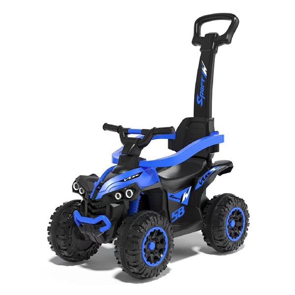 Detské odrážadlo s vodiacou tyčou Baby Mix Mega modré (Zánovný)