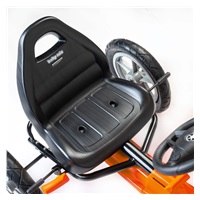 Detská šliapacia motokára Go-kart Baby Mix Buggy oranžová (Poškodený obal)