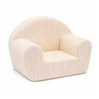 Detské manšestrové kreslo New Baby cream