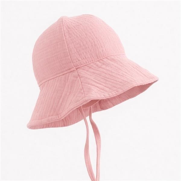Dojčenský mušelínový klobúčik New Baby pink
