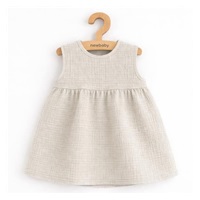 Dojčenské mušelínové šaty New Baby Ella linen