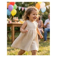 Dojčenské mušelínové šaty New Baby Ella linen