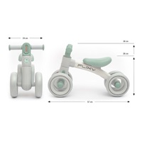 Detské odrážadlo s LED svetlom Milly Mally FLIXY pink