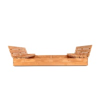 Detské drevené pieskovisko s poklopom a lavičkami Baby Mix 180x180 cm