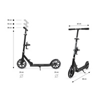 Detská kolobežka Milly Mally ULTIMATE black