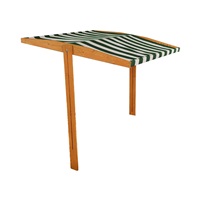 Strieška pre detské drevené pieskovisko Baby Mix 120x120 cm zeleno-biela (poškodený obal)