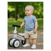 Detské odrážadlo Baby Mix Baby Bike Čierna biela football