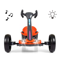 Elektrická motokára  s diaľkovým ovládaním a LED efektmi GOKART BOLT Milly Mally red