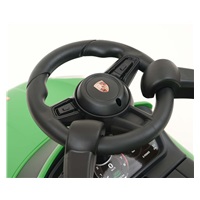 Detské odrážadlo s vodiacou tyčou Milly Mally Porsche Cayenne green