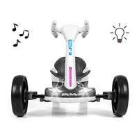 Elektrická motokára  s diaľkovým ovládaním a LED efektmi GOKART BOLT Milly Mally white