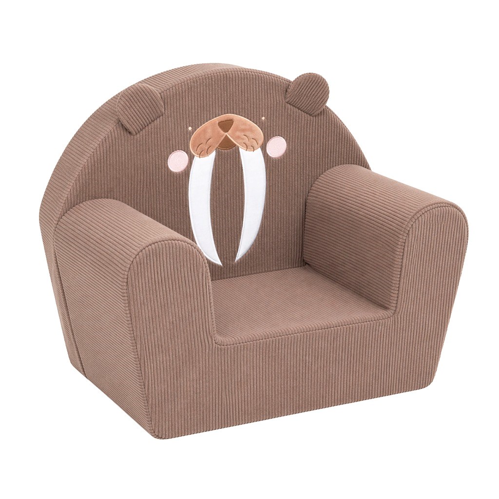 Detské manšestrové kreslo New Baby Mrož
