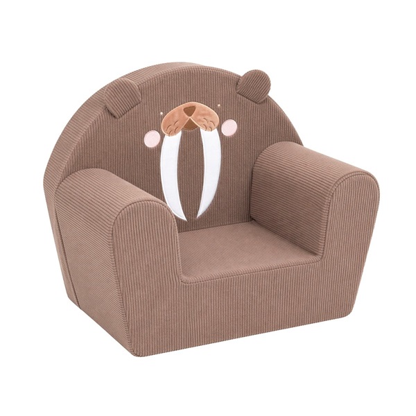 Detské manšestrové kreslo New Baby Mrož