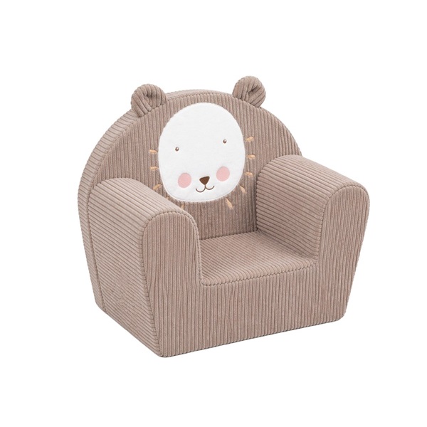 Detské manšestrové kreslo New Baby Lev