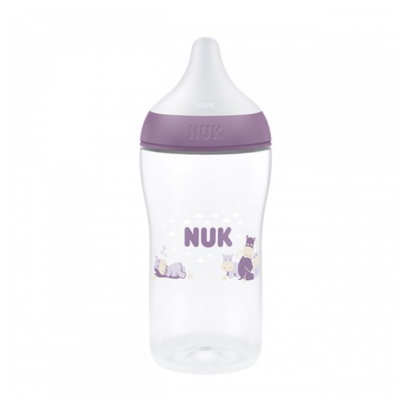 Kojenecká fľaša NUK Perfect Match s kontrolou teploty Hippo 260 ml