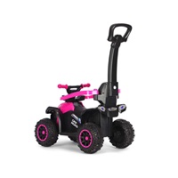 Detské odrážadlo s vodiacou tyčou Milly Mally Wild 3v1 pink