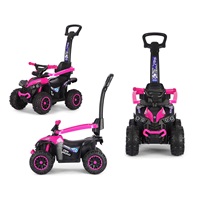 Detské odrážadlo s vodiacou tyčou Milly Mally Wild 3v1 pink