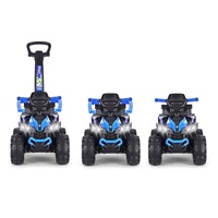 Detské odrážadlo s vodiacou tyčou Milly Mally Wild 3v1 blue
