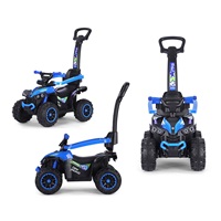 Detské odrážadlo s vodiacou tyčou Milly Mally Wild 3v1 blue