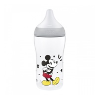 Kojenecká fľaša NUK Perfect Match s kontrolou teploty Disney Mickey 260 ml grey