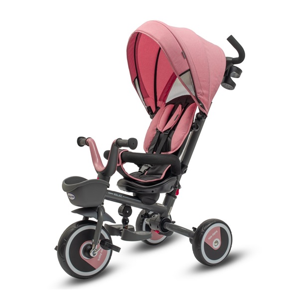 Detská trojkolka Baby Mix 5v1 RELAX 365° ružová (Poškodený obal)