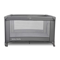 Detská cestovná postieľka Milly Mally Mirage v prenosnej taške grey
