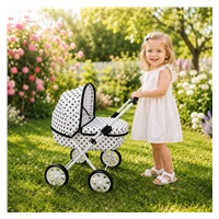 Detský kočík pre bábiky New Baby Anička dots