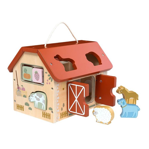 Drevený farmársky domček Montessori Baby Mix