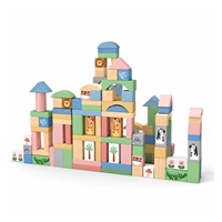Drevené kocky Safari 120 ks Montessori Baby Mix