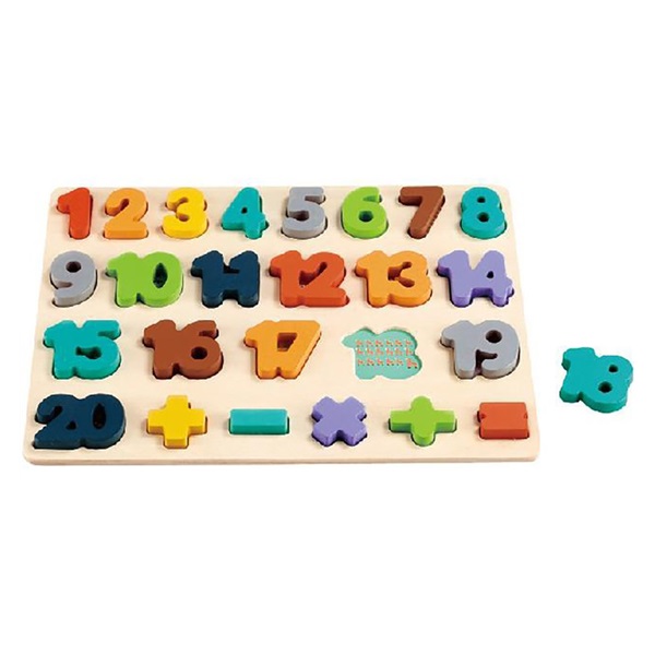 Drevené puzzle čísla Baby Mix