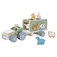 Drevené nákladné auto Safari s kockami Baby Mix