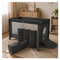 Detská cestovná postieľka Milly Mally Mirage v prenosnej taške dark grey
