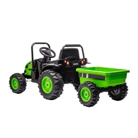 Elektrický traktor s prívesom Milly Mally Farmer zelený