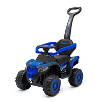 Detské elektrické odrážadlo Baby Mix Ruggy s vodiacou tyčou modré (Poškodený obal)