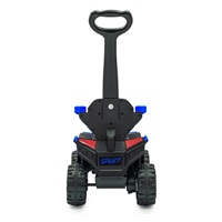 Detské elektrické odrážadlo Baby Mix Ruggy s vodiacou tyčou modré (Poškodený obal)