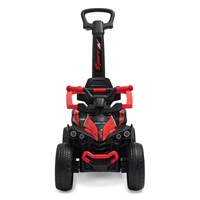 Detské odrážadlo s vodiacou tyčou Baby Mix Mega Prime EVA červené (Poškodený obal)