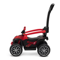 Detské odrážadlo s vodiacou tyčou Baby Mix Mega Prime EVA červené (Poškodený obal)