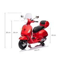 Elektrický skúter Milly Mally Vespa GTS Super red