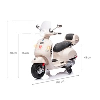Elektrický skúter Milly Mally Vespa GTS Super white