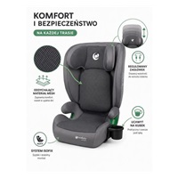 IslaBaby SafiroFix i-Size – autosedačka 100–150 cm, 15–36 kg s ISOFIX | Mesh Black