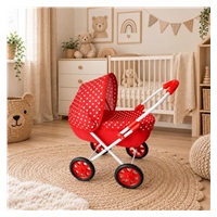 Detský kočík pre bábiky New Baby Anička red