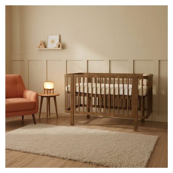 Detská oválna postieľka Klára New Baby orechová