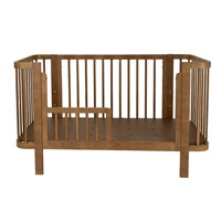 Detská oválna postieľka Klára New Baby orechová