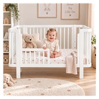 Detská oválna postieľka Klára New Baby biela