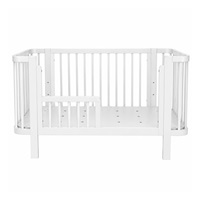 Detská oválna postieľka Klára New Baby biela