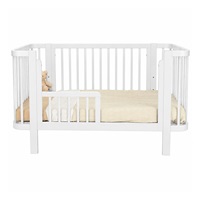 Detská oválna postieľka Klára New Baby biela
