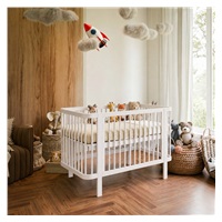 Detská oválna postieľka Klára New Baby biela