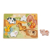 Drevené puzzle Farma so zvieratkami
